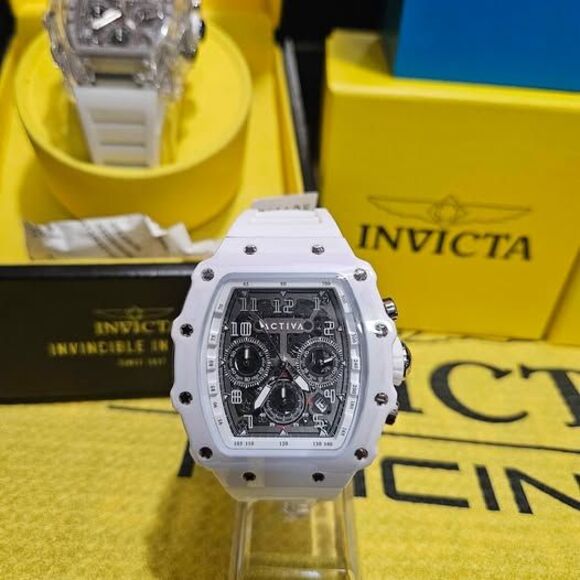 Activa x Invicta ACW2305-006 White Chronograph Sport Watch - Picture 2 of 6